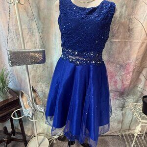 📌DUUL CE Sexy Royal Blue Mini Lace Cocktail - Party - Homecoming - Prom Dress